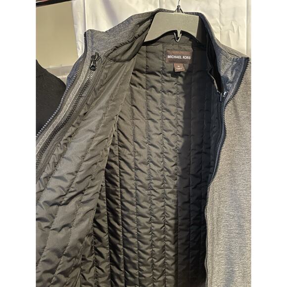 Michael Kors Men’s 3 in 1 Dark Gray/Black Insulated Vest and Jacket Sz. XL - Picture 4 of 12